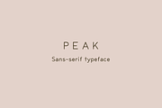 Peak, Sans-serif font, a Sans Serif Font by Pilgrim Fonts (Thumbnail 1 of 4)