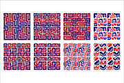 mixed abstract seamless pattern back, a Pattern Graphic by Brainware Graphic (Thumbnail 4 of 4)