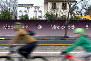 Property Hoarding Billboard Mockup