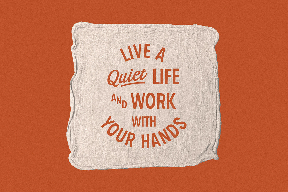 Shop Rag | Rugged Display Typeface, a Sans Serif Font by Daniel Neuman (Photo 4 of 10)