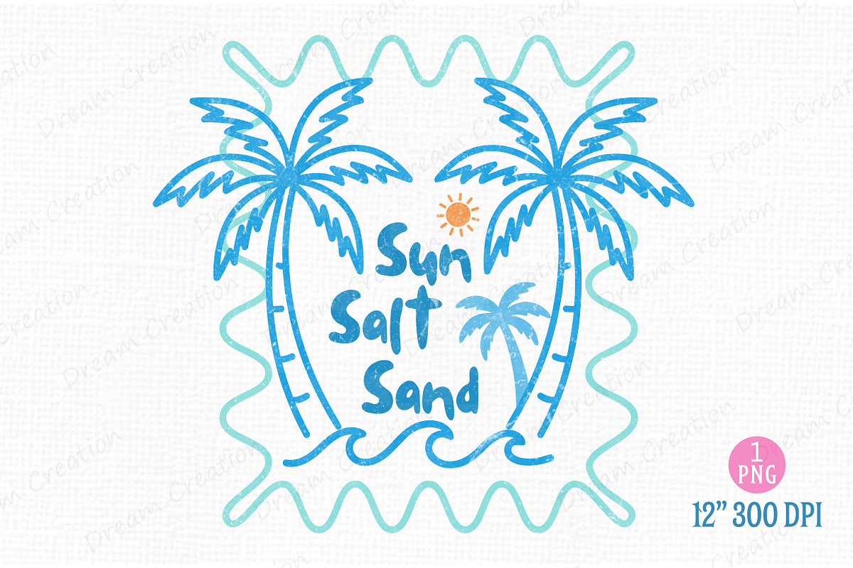 Summer Sun Salt Sand Hand Drawn PNG, an Illustration by Dream Creation (Photo 1 of 7)