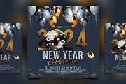 New Year Celebration Event Template, a Flyer Template by AfzaalGraphics (Thumbnail 1 of 2)