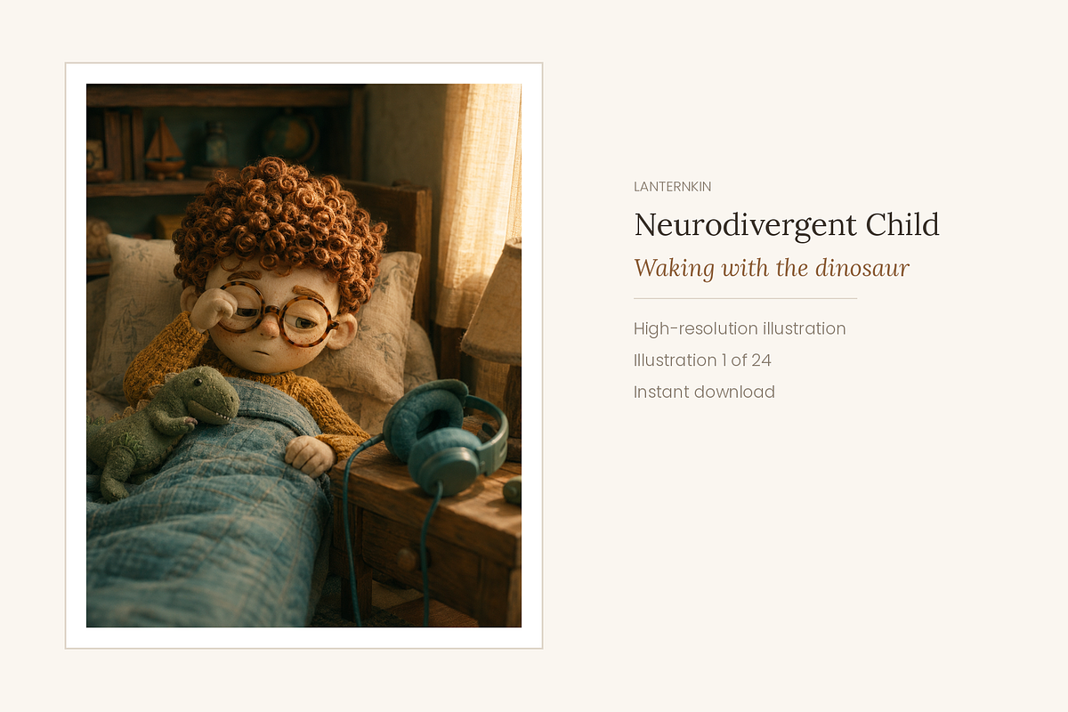 Neurodivergent Child Illustrations, a Person Illustration by LanternkinStudio (Photo 10 of 13)
