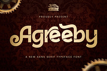 Agreeby - Sans Serif Typeface Font