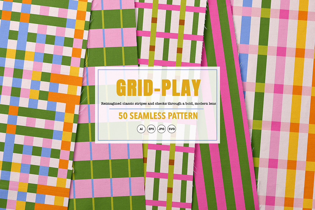 Stripes & Plaids Seamless Pattern, a Pattern Graphic by Essentially Nomadic (Photo 1 of 14)
