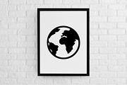 Earth Silhouette SVG, an Object Illustration by newminddesign (Thumbnail 2 of 3)