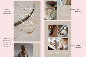 Modern Chic Jewelry Email Template