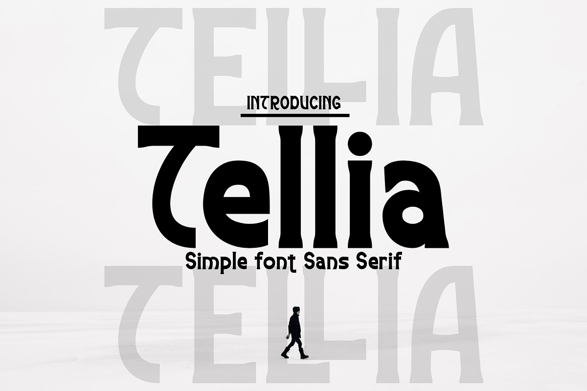 Tellia, a Sans Serif Font by Canden Meutuah (Photo 1 of 5)