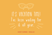 Sweet Summer handwritten fonts, a Handwritten Font by Carole Chevalier (Thumbnail 2 of 6)