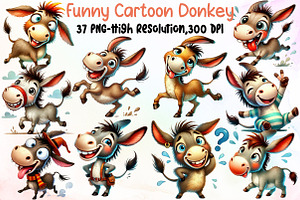 Funny Cartoon Donkey Sublimation Bun, an Illustration by Sublimation Artist