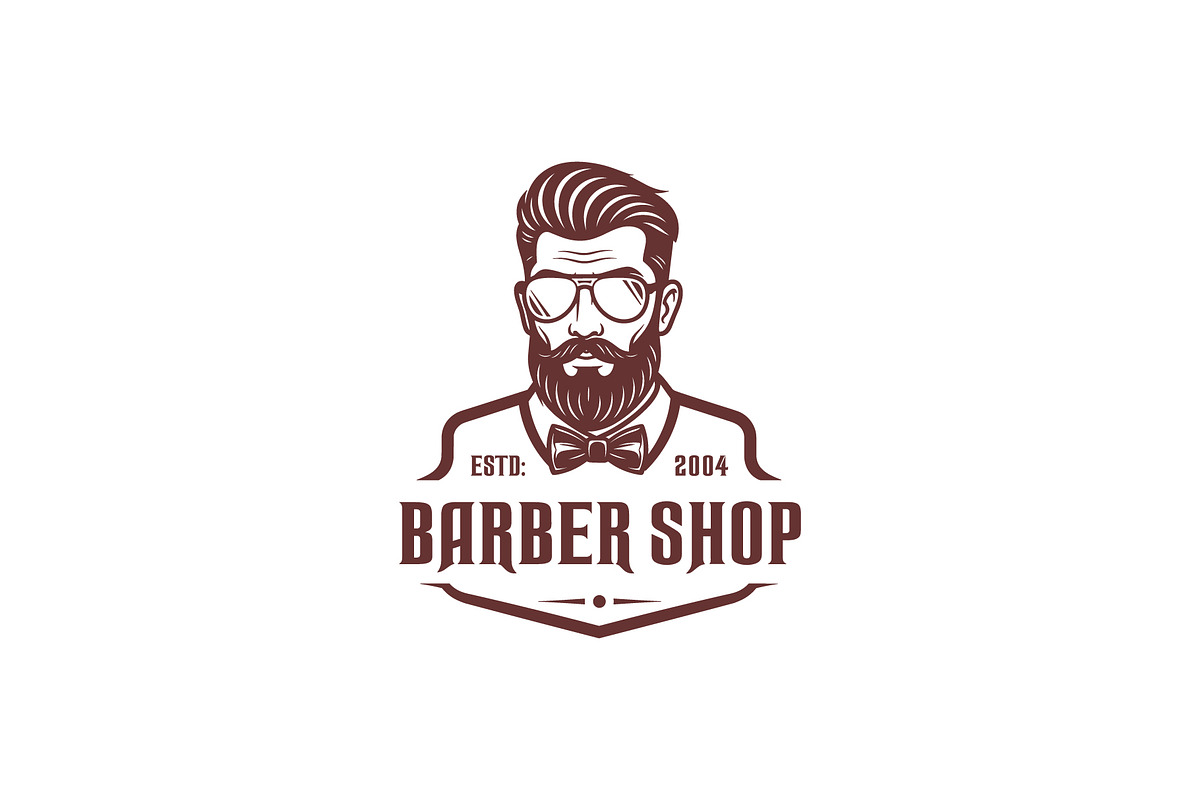 Vintage Barber Shop Logo Vector, a Branding & Logo Template by Master Design (Photo 1 of 2)