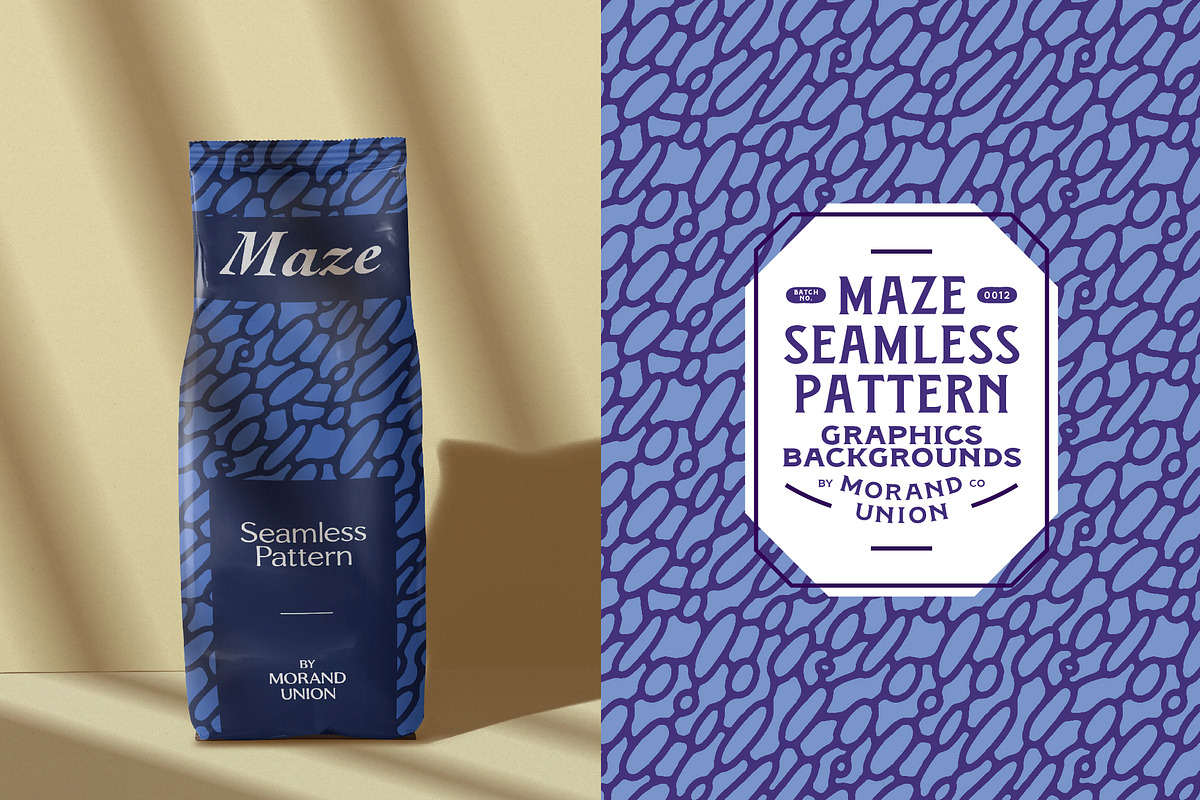 10 Maze Seamless Pattern, a Pattern Graphic by Morand Union (Photo 14 of 22)