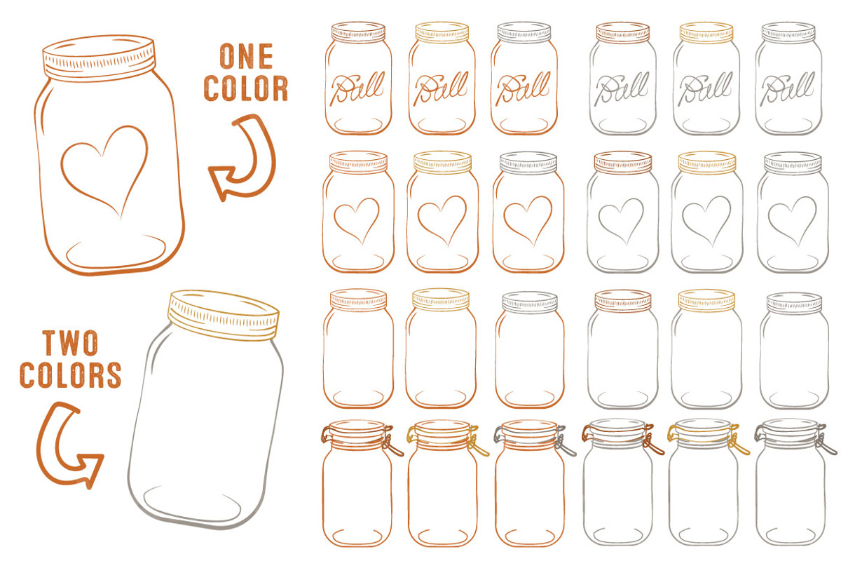 Pumpkin Jar Vectors & Clipart, an Illustration by Amanda Ilkov (Photo 3 of 4)