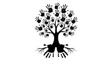 family handprint tree silhouette, an Illustration by Amazin_art (Thumbnail 29 of 29)