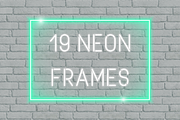 19 Vector Neon Frames, an Object Graphic by Frayart (Thumbnail 1 of 6)