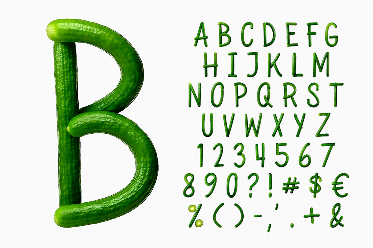 Cucumber Font, a Handwritten Font by Handmadefont (Photo 2 of 10)