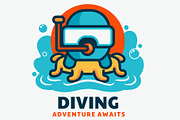 Deep Sea Diving Adventure, an Animal Illustration by Izdihaar_Studio (Thumbnail 3 of 3)