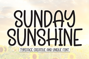 Sunday Sunshine | Script Font, a Script Font by Scratchones (Thumbnail 1 of 8)