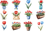 Amsterdam Summer Tulips Clipart, an Illustration by Designworld (Thumbnail 2 of 6)