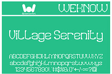 Village Serenity font