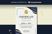 Modern Appreciation Certificate, a Templates & Theme by TemplateCastleStore (Thumbnail 1 of 9)