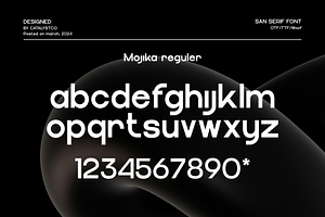 Mojika Sans Serif Font