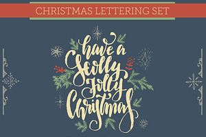 Christmas Lettering SET