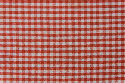 striped white and red picnic towel