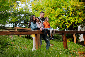 Family enjoing beautiful view during, a Person Photo by HalfPoint