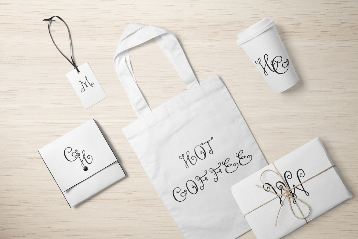Monogram ELEGANTO Duo Font preview 3
