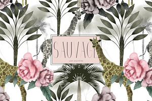 Sauvage, Luxury Jungle Pattern