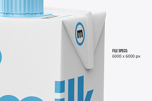 Tetra Brik Square Packaging Mockup