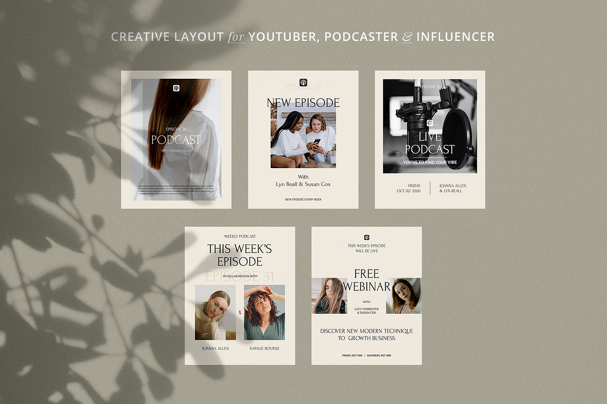 Influencer Instagram Pack | PS CANVA, a Social Media Template by Visuel Colonie® (Photo 8 of 18)