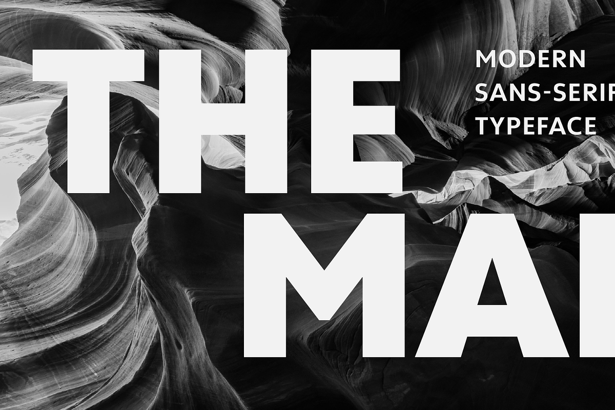 The Main - Modern Sans-Serif, a Sans Serif Font by NicolassFonts (Photo 1 of 4)