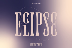Eclipse – Serif Ligature Font