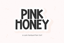 Pink Honey | Cute Block Font