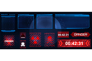 Futuristic screens HUD, UI, GUI, a Technology Illustration by SergeyBitos (Thumbnail 4 of 6)