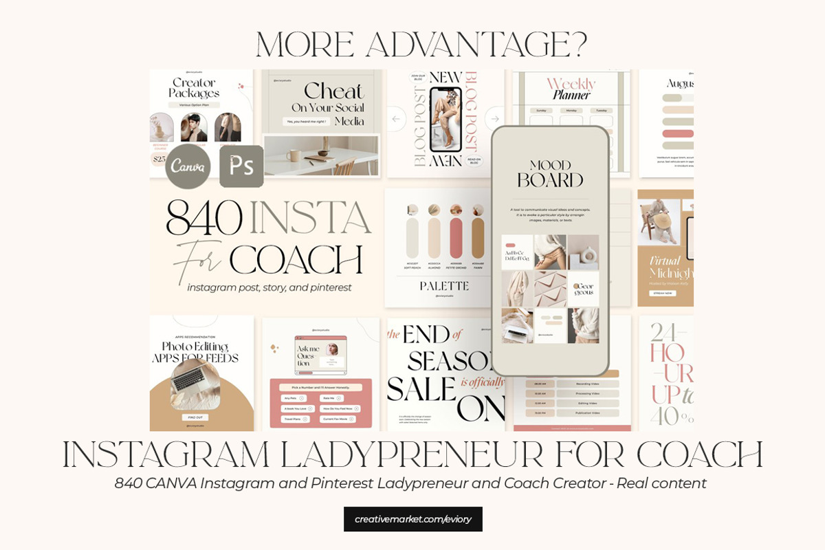 Workbook Ladypreneur Coach CANVA PS, a Magazine Template by Eviory (Photo 31 of 32)