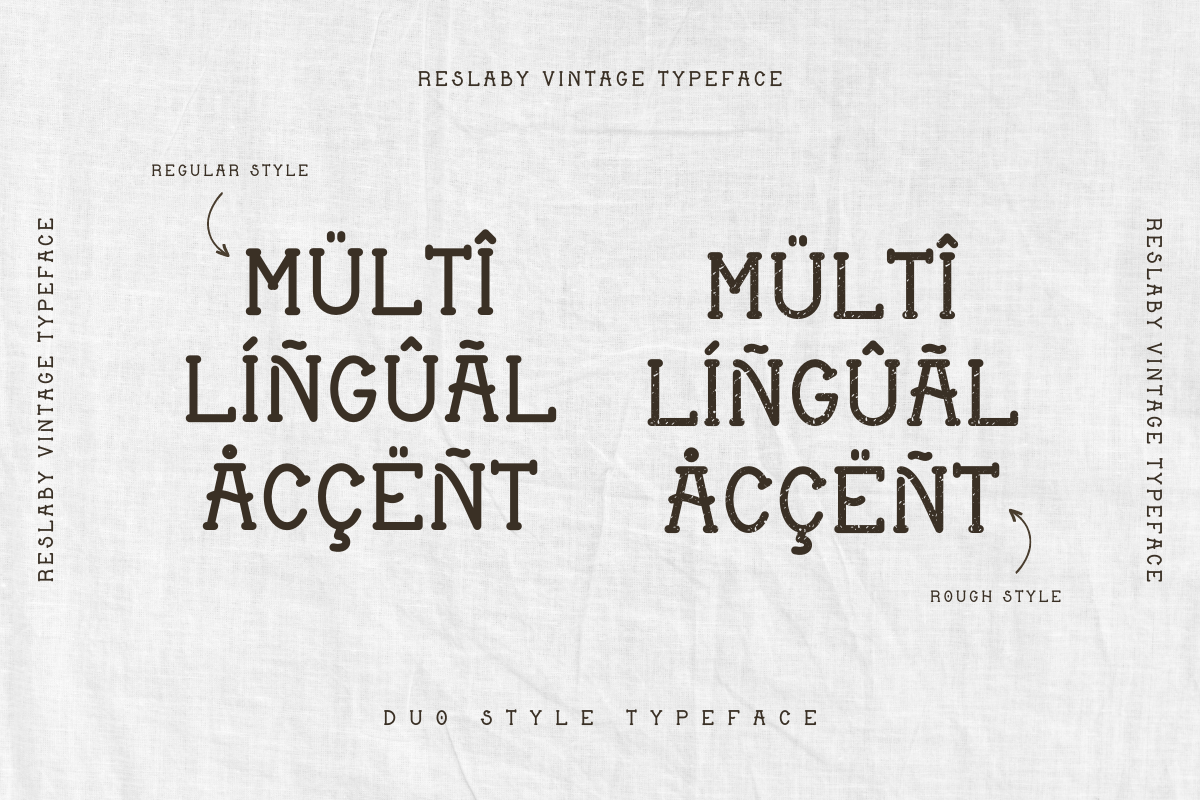 Reslaby - Vintage Slab Serif Font, a Slab Serif Font by Letterayu Studio (Photo 9 of 10)