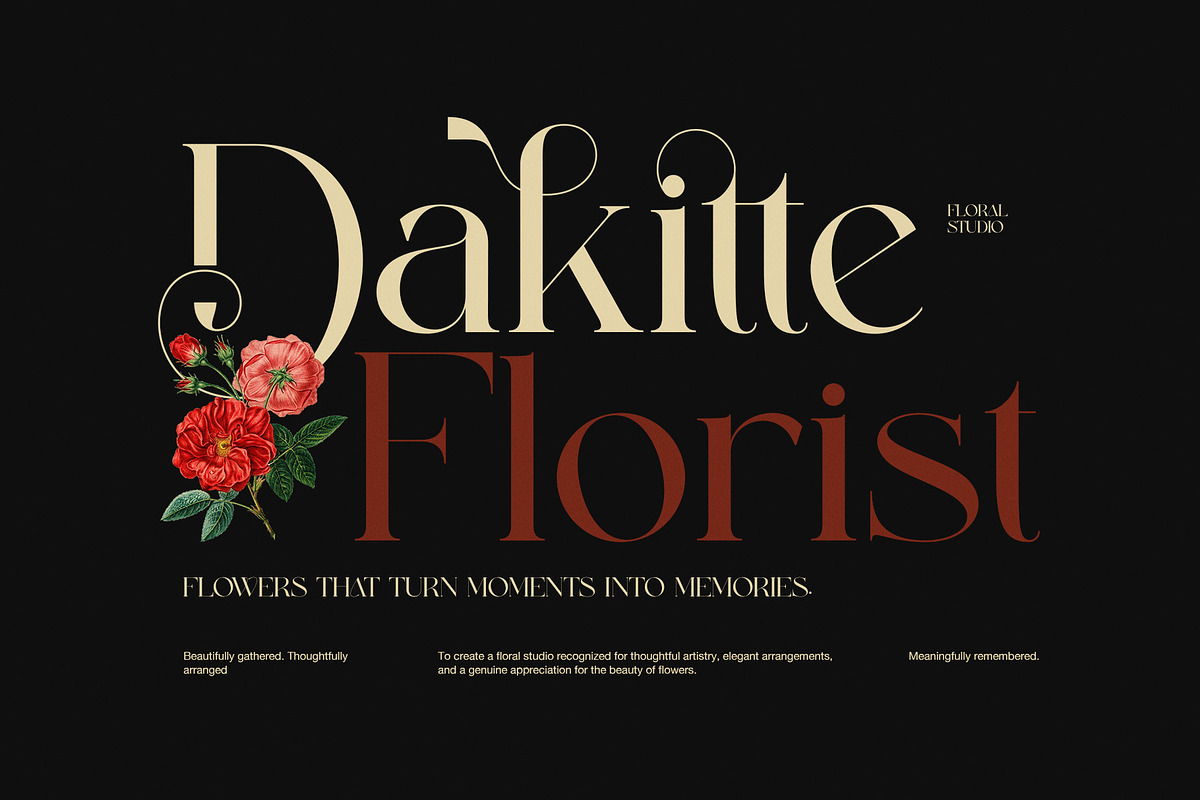 Qudone Luxury Serif Display Font, a Serif Font by Perfectype (Photo 2 of 8)