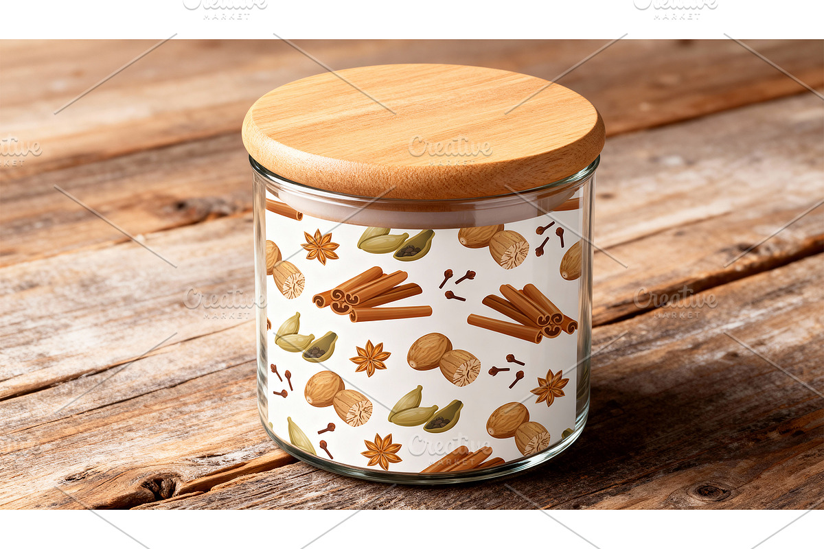 Aromatic spices seamless pattern, a Pattern Graphic by Elen_Art (Photo 2 of 3)