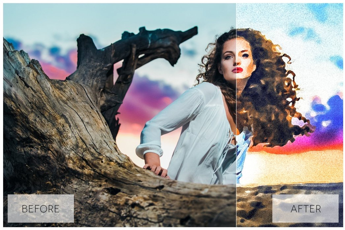 Lovely Watercolor Effect Actions, an Action Add-On by JasGraphicTools (Photo 35 of 36)