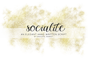 FLASH SALE! Socialite Script Font, a Script Font by Graceful Market (Thumbnail 1 of 3)