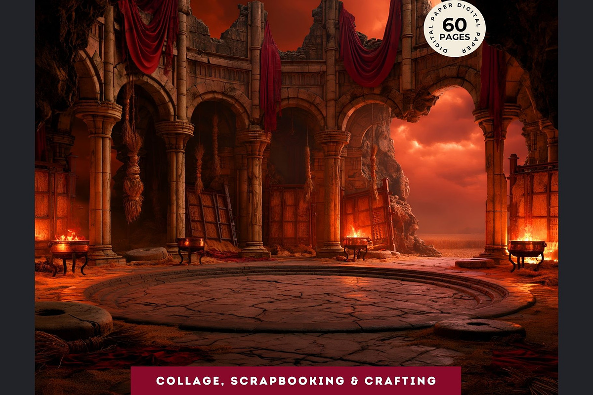 Harvest Ritual Horror RPG Backdrops, a Seasonal Illustration by ThatsDesignArt (Photo 6 of 18)