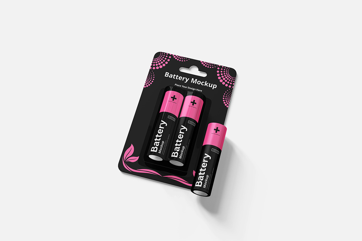 Battery Mockup, a Product Mockup by Indah (Photo 4 of 6)