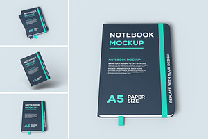 High Quality Notebook Mockup