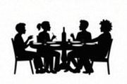 Dining People Silhouette Set, an Illustration by Designs_River (Thumbnail 8 of 9)