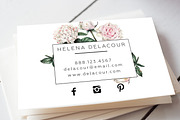 Roses Business Card, a Business Card Template by iloladesign (Thumbnail 2 of 2)