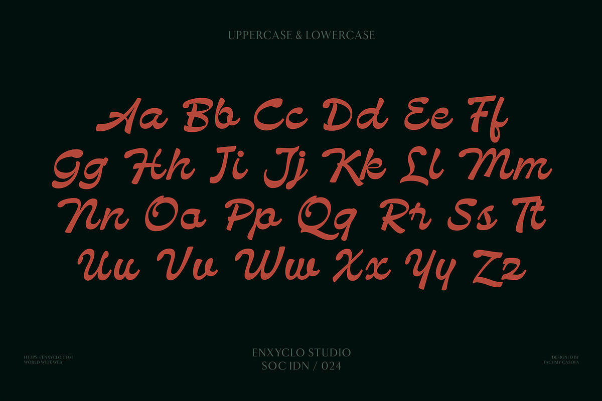 NCL Bendstag - Modern Script, a Script Font by Enxyclo Studio (Photo 12 of 16)