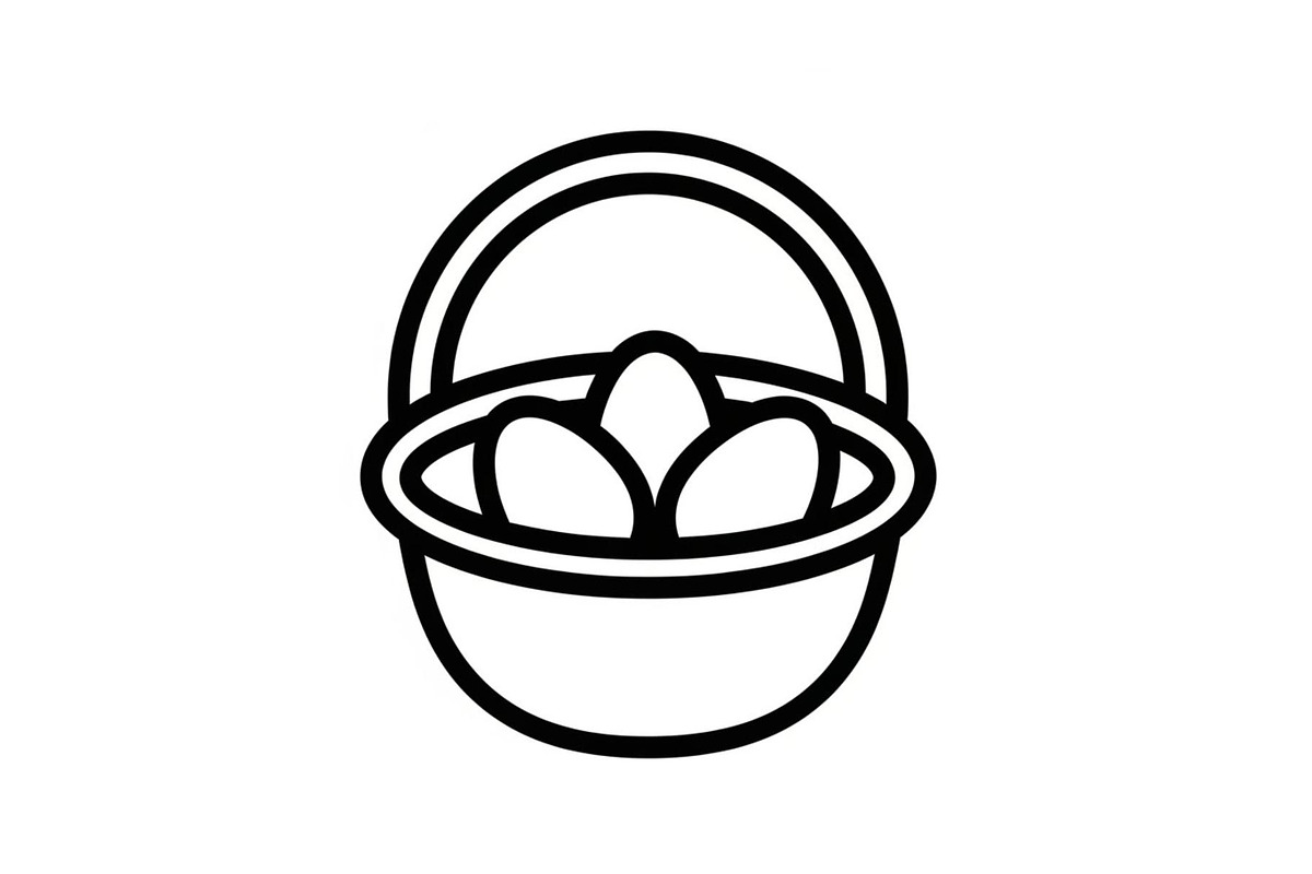 Easter Basket Vector Silhouette Bund, an Illustration by Designs_River (Photo 15 of 51)